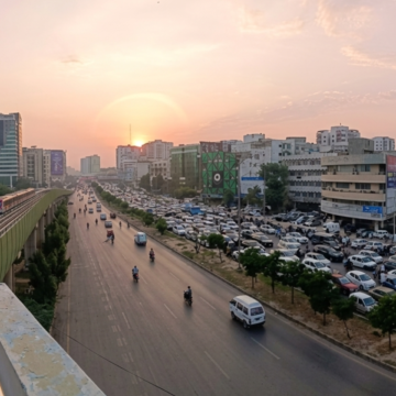 Dharna at Shahrah-e-Faisal Jamaat-e-Islami