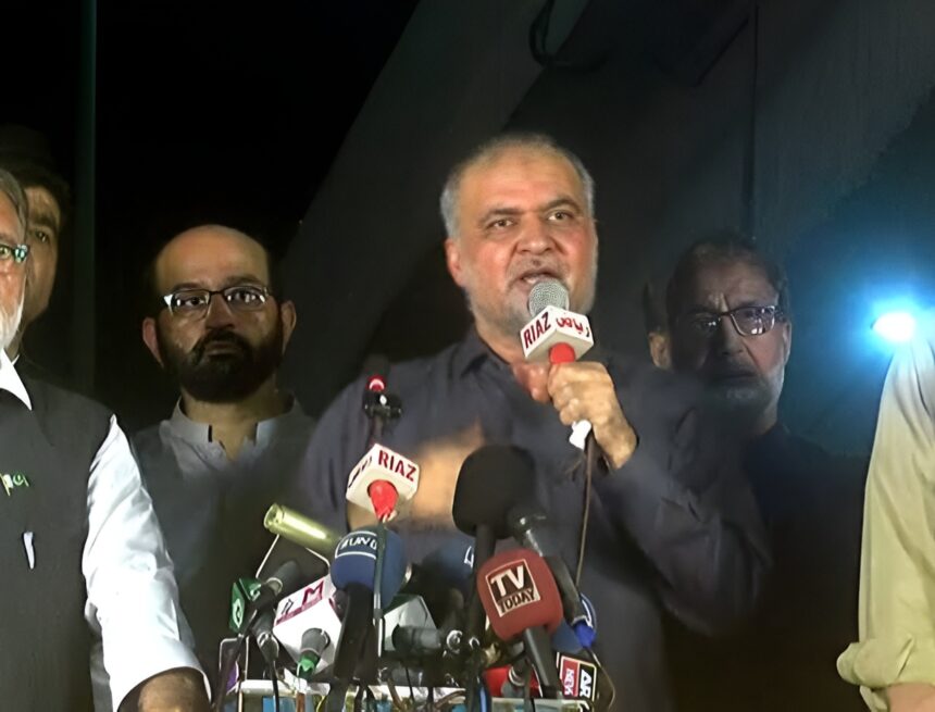 JI Sit-In Over Fuel Prices at Karachi's Governor House